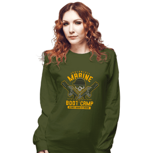 Shirts Long Sleeve Shirts, Unisex / Small / Military Green Colonial Marine s