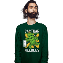 Load image into Gallery viewer, Shirts Long Sleeve Shirts, Unisex / Small / Forest Cactuar
