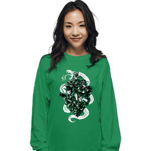 Daily_Deal_Shirts Long Sleeve Shirts, Unisex / Small / Irish Green Snake Legacy