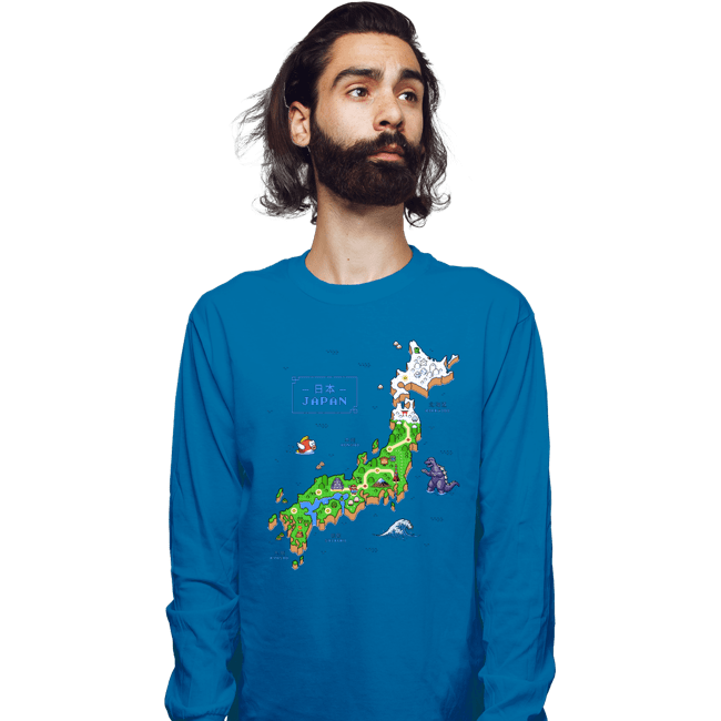 Secret_Shirts Long Sleeve Shirts, Unisex / Small / Sapphire Super Japan World!
