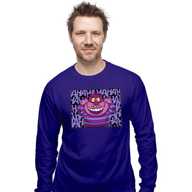 Shirts Long Sleeve Shirts, Unisex / Small / Violet Mad Cat