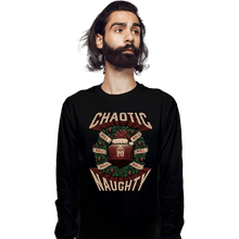 Load image into Gallery viewer, Shirts Long Sleeve Shirts, Unisex / Small / Black Chaotic Naughty Christmas
