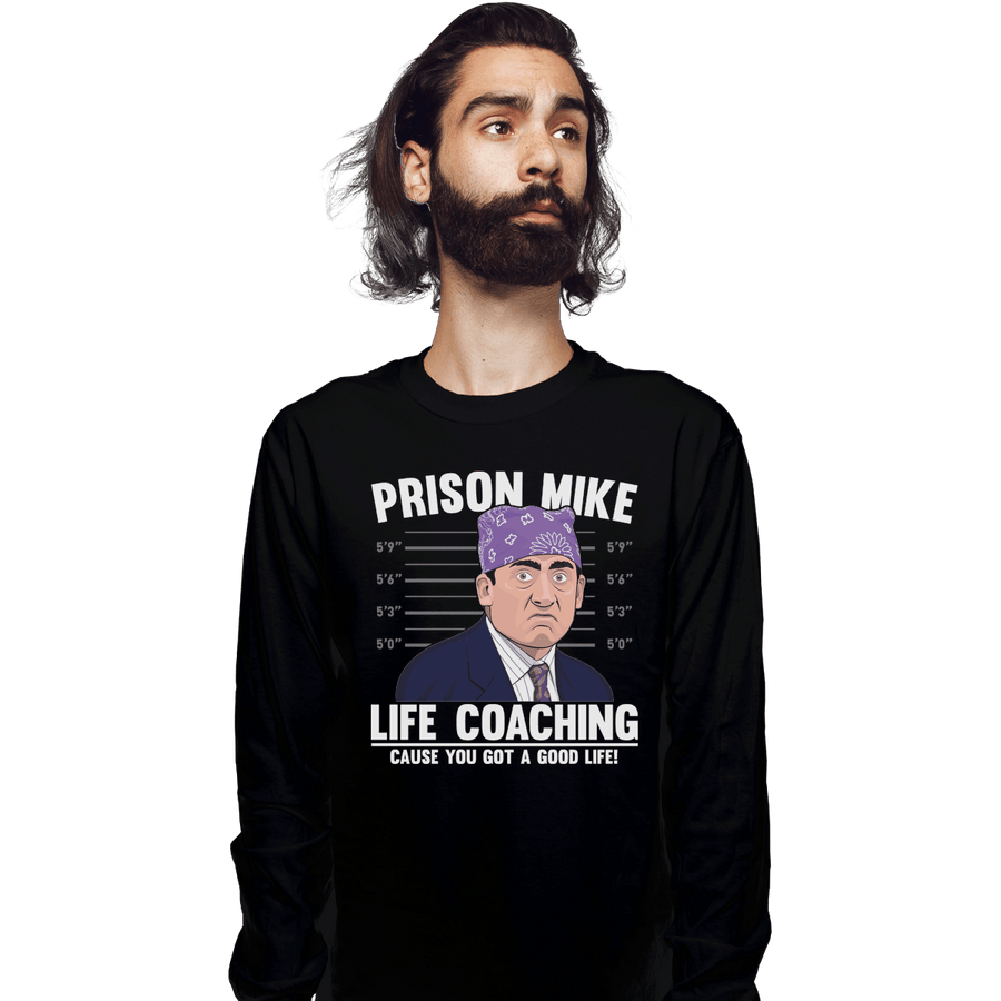 Shirts Long Sleeve Shirts, Unisex / Small / Black Prison Mike