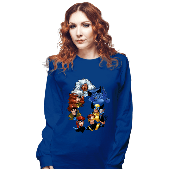 Daily_Deal_Shirts Long Sleeve Shirts, Unisex / Small / Royal Blue X-Men 30th