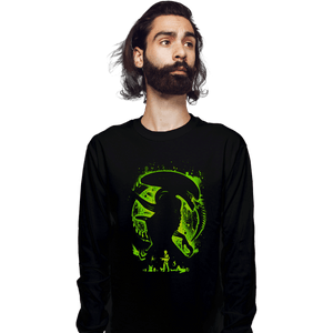 Daily_Deal_Shirts Long Sleeve Shirts, Unisex / Small / Black Alien's Nightmare