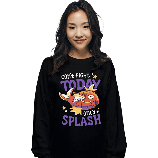 Daily_Deal_Shirts Long Sleeve Shirts, Unisex / Small / Black Only Splash