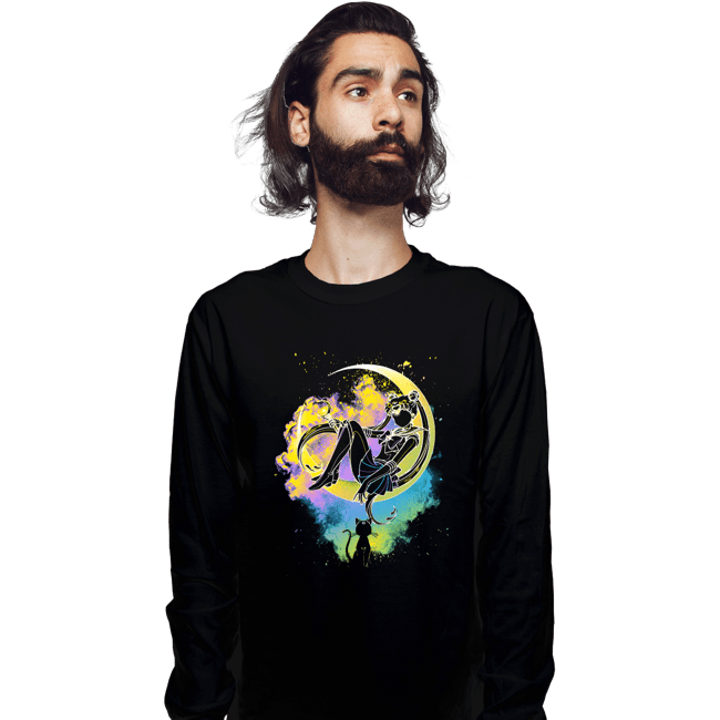 Daily_Deal_Shirts Long Sleeve Shirts, Unisex / Small / Black Soul Of The Moon