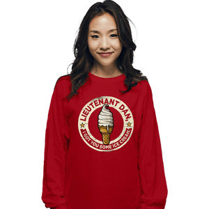 Secret_Shirts Long Sleeve Shirts, Unisex / Small / Red Ice Cream