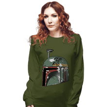 Load image into Gallery viewer, Shirts Long Sleeve Shirts, Unisex / Small / Military Green Paid To Kill
