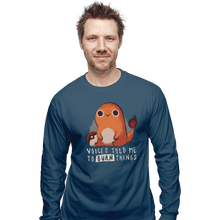 Load image into Gallery viewer, Shirts Long Sleeve Shirts, Unisex / Small / Indigo Blue Firestarter
