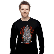 Load image into Gallery viewer, Shirts Long Sleeve Shirts, Unisex / Small / Black Bat Statue
