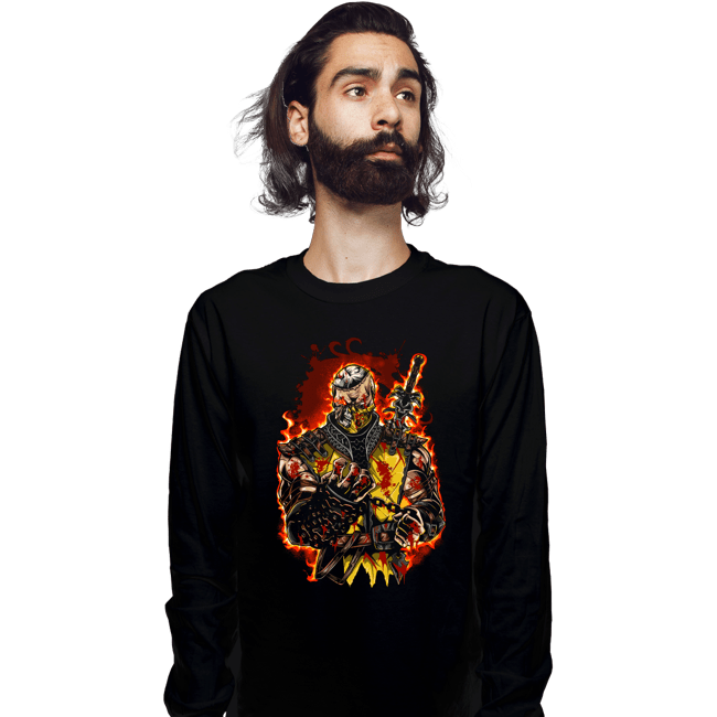 Secret_Shirts Long Sleeve Shirts, Unisex / Small / Black Blazing Retribution