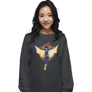 Shirts Long Sleeve Shirts, Unisex / Small / Charcoal Bat Girl