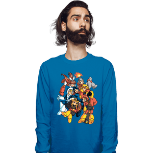 Daily_Deal_Shirts Long Sleeve Shirts, Unisex / Small / Sapphire Robot Masters