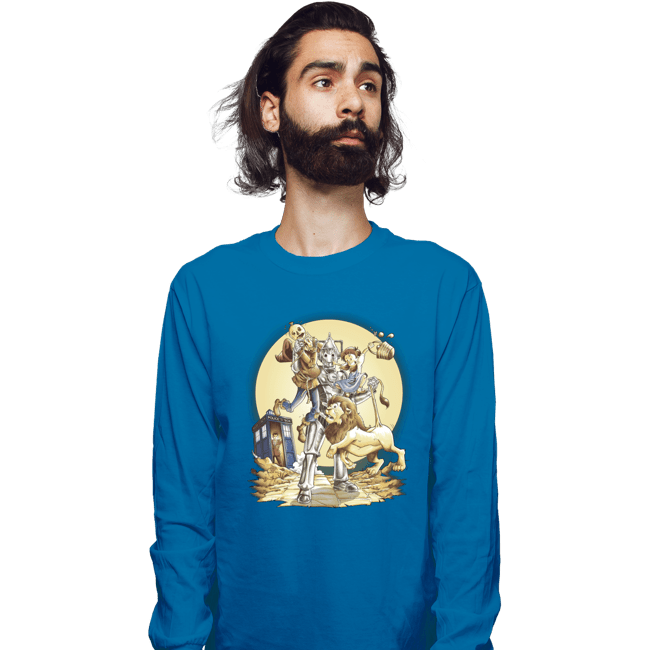 Shirts Long Sleeve Shirts, Unisex / Small / Sapphire The Planet Of Oz