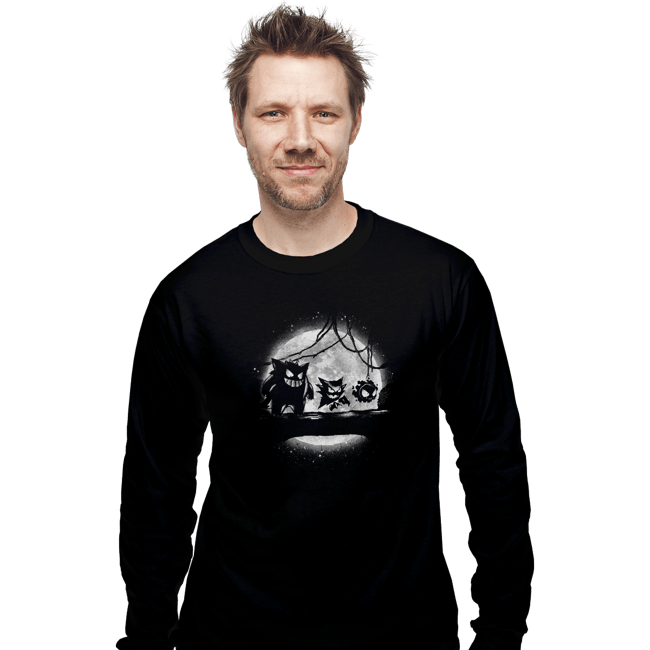 Shirts Long Sleeve Shirts, Unisex / Small / Black Moonlight Ghost Types