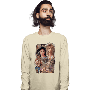 Shirts Long Sleeve Shirts, Unisex / Small / Natural Enter The Labyrinth