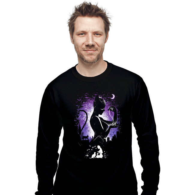 Secret_Shirts Long Sleeve Shirts, Unisex / Small / Black The Cat.
