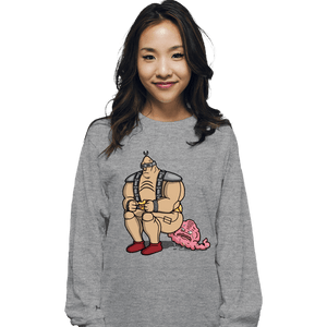 Secret_Shirts Long Sleeve Shirts, Unisex / Small / Sports Grey Suprise Villain