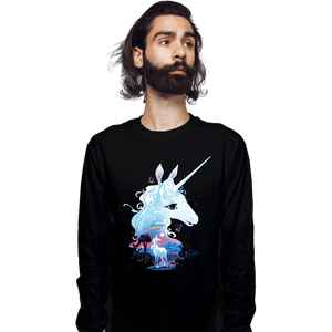 Secret_Shirts Long Sleeve Shirts, Unisex / Small / Black Last Unicorn.