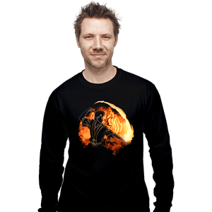 Daily_Deal_Shirts Long Sleeve Shirts, Unisex / Small / Black Fire Bender Orb