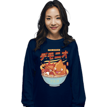 Load image into Gallery viewer, Secret_Shirts Long Sleeve Shirts, Unisex / Small / Navy The Fire Demon Ramen

