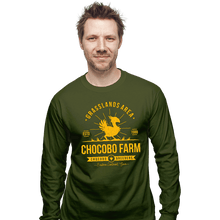 Load image into Gallery viewer, Shirts Long Sleeve Shirts, Unisex / Small / Military Green Chocobo Farm
