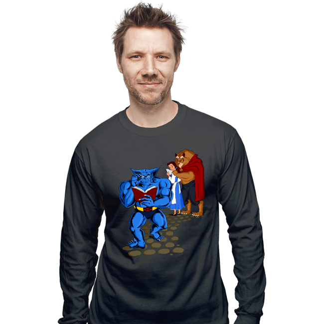 Secret_Shirts Long Sleeve Shirts, Unisex / Small / Charcoal Torn Between Two Beasts