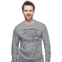 Load image into Gallery viewer, Daily_Deal_Shirts Long Sleeve Shirts, Unisex / Small / Sports Grey House Hippo Awareness
