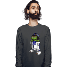 Load image into Gallery viewer, Daily_Deal_Shirts Long Sleeve Shirts, Unisex / Small / Charcoal Grouch2-D2
