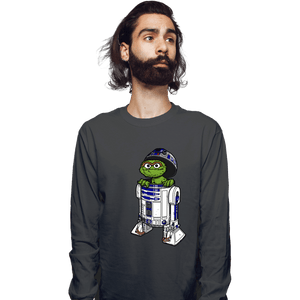 Daily_Deal_Shirts Long Sleeve Shirts, Unisex / Small / Charcoal Grouch2-D2