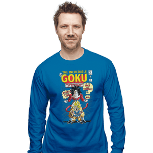 Shirts Long Sleeve Shirts, Unisex / Small / Sapphire The Incredible Goku