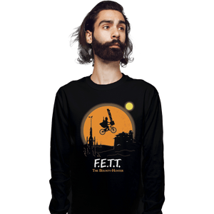 Shirts Long Sleeve Shirts, Unisex / Small / Black F.E.T.T. The Bounty Hunter