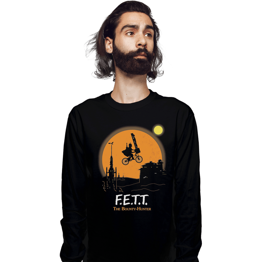 Shirts Long Sleeve Shirts, Unisex / Small / Black F.E.T.T. The Bounty Hunter