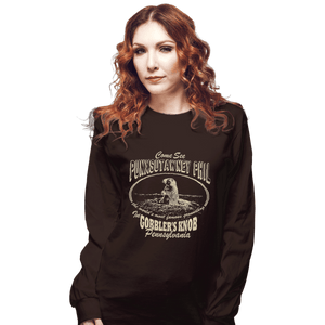 Shirts Long Sleeve Shirts, Unisex / Small / Dark Chocolate Gobbler's Knob