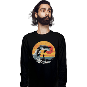 Shirts Long Sleeve Shirts, Unisex / Small / Black The Great Killer Whale