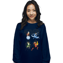 Load image into Gallery viewer, Shirts Long Sleeve Shirts, Unisex / Small / Navy Avatar Elements
