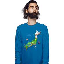 Load image into Gallery viewer, Daily_Deal_Shirts Long Sleeve Shirts, Unisex / Small / Sapphire Super Japan World
