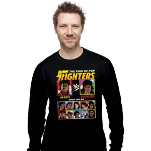 Shirts Long Sleeve Shirts, Unisex / Small / Black King Of Pop Fighters