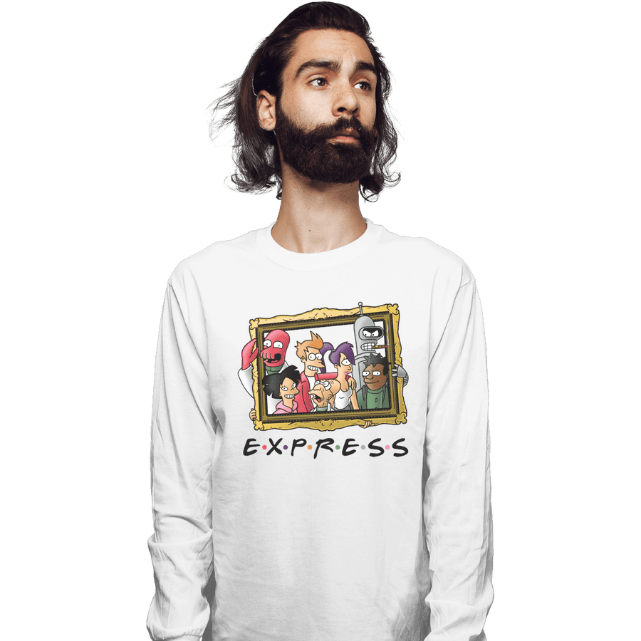 Shirts Long Sleeve Shirts, Unisex / Small / White Friends Express