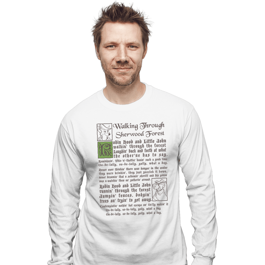 Shirts Long Sleeve Shirts, Unisex / Small / White Sherwood Forest