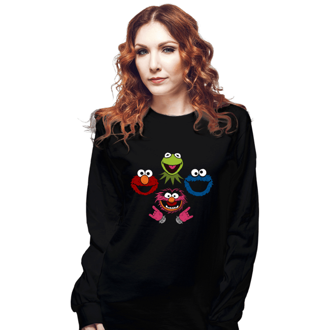Secret_Shirts Long Sleeve Shirts, Unisex / Small / Black Muppets Queen