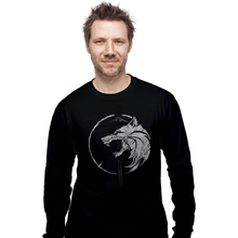 Load image into Gallery viewer, Shirts Long Sleeve Shirts, Unisex / Small / Black WH1T3 W0LF
