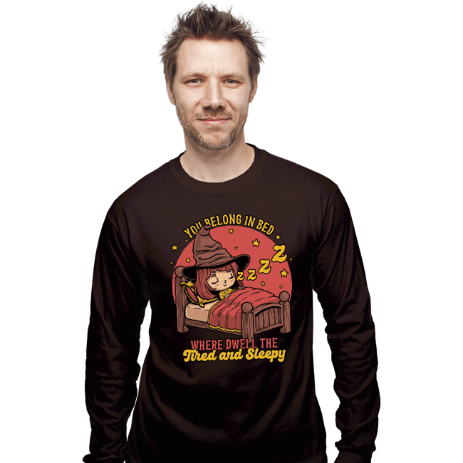Secret_Shirts Long Sleeve Shirts, Unisex / Small / Dark Chocolate Where Dwell The Sleepy