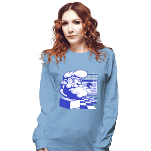 Shirts Long Sleeve Shirts, Unisex / Small / Powder Blue Doctor Light