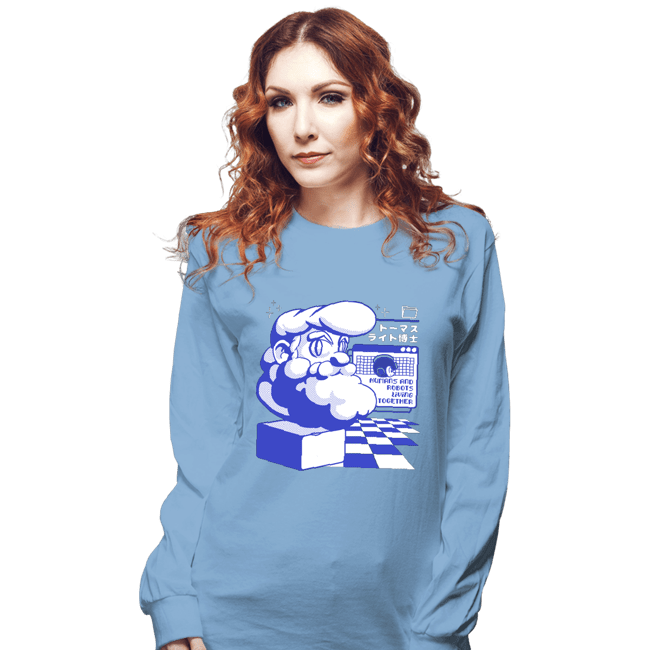 Shirts Long Sleeve Shirts, Unisex / Small / Powder Blue Doctor Light