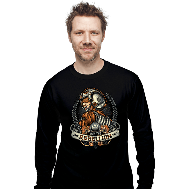Daily_Deal_Shirts Long Sleeve Shirts, Unisex / Small / Black Skywalker Banner