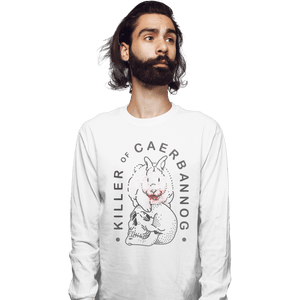 Shirts Long Sleeve Shirts, Unisex / Small / White Killer Rabbit of Caerbannog