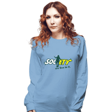 Load image into Gallery viewer, Secret_Shirts Long Sleeve Shirts, Unisex / Small / Powder Blue Society

