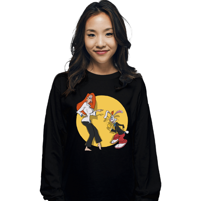 Secret_Shirts Long Sleeve Shirts, Unisex / Small / Black Rabbit Fiction!